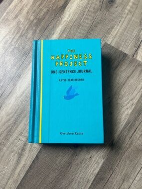 The Happiness Project One-Sentence Journal - Teal Cover. Brand New!